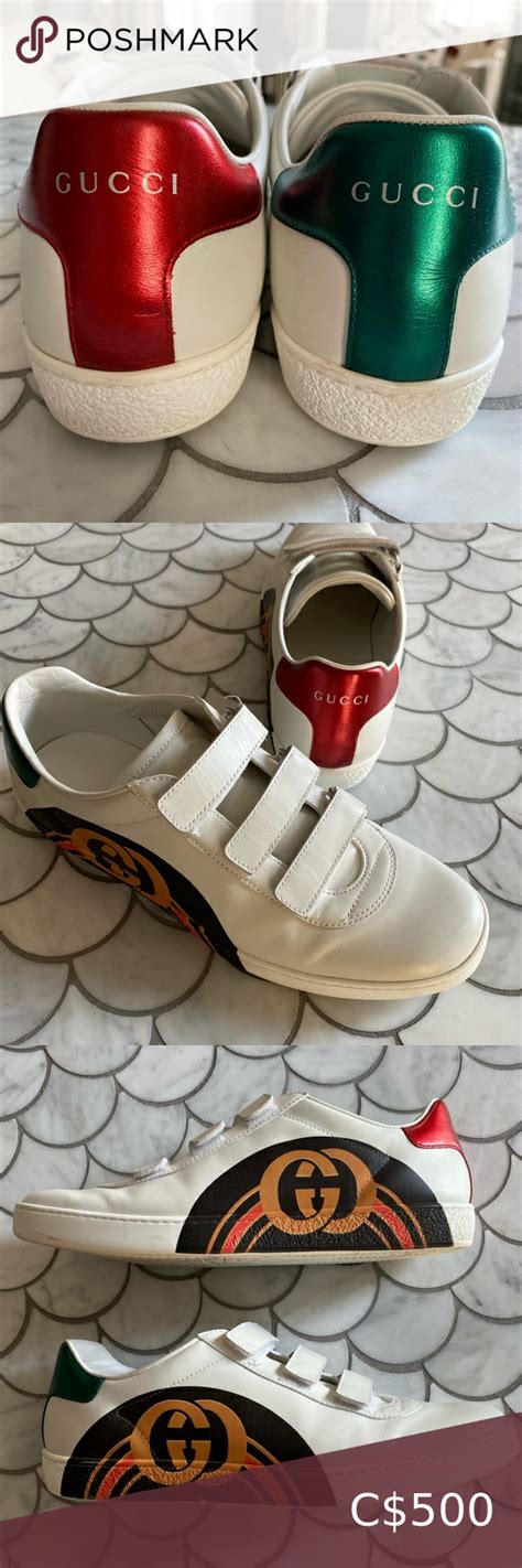 gucci velcro trainers|gucci embroidered sneakers.